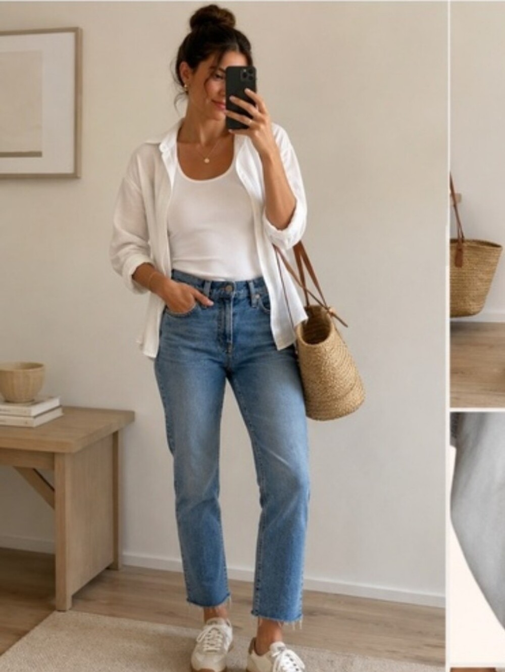 Madewell The Perfect Vintage Jean Light Wash Straight-Leg Raw Hem Size 24P